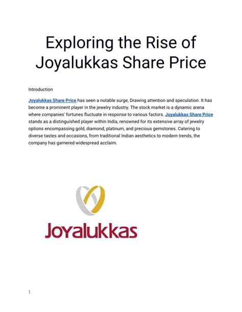 joy alukkas share price.